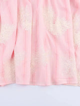 Crochet Sleeveless Backless Maxi Dress In Pink