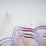 White Floral Embroidered midi dress Matching Set