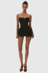 Nketia Sequin Embroidery Strapless Corset