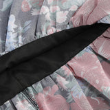 carlin floral print cutout layer maxi dress