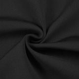 back slit knitted bandage maxi dress in black