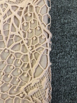 gloria Lace Bandage midi Dress in Blush