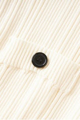 caroline Asymmetric Knit Midi Dress in beige