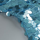 carlin Sequin Deep V Strapless Maxi Dress in blue