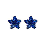 FLOWER RHINESTONE EARRINGS