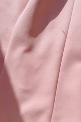 slit bonded crepe gown in pink
