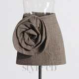 ANDARTA 3D FLOWER MINI SKIRT