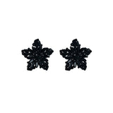 FLOWER RHINESTONE EARRINGS