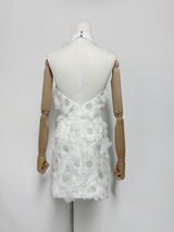 Cherry Blossom Mini Dress in White