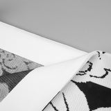 knit floral jacquard midi pencil cardigan skirt set