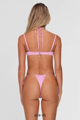 Thong Bikini set in pink
