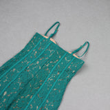 STRAPPY LACE MIDI DRESS