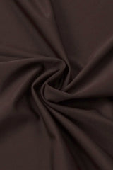 pleated Strappy Draped slit Maxi Dress in brown