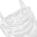 SATIN VINTAGE CREAM MINI DRESS