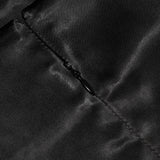 BLACK SATIN MINI DRESS