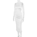 CRYSTALLISED MIDI DRESS IN IVORY