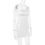 SATIN VINTAGE CREAM MINI DRESS