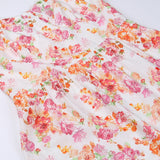 FLORAL MIDI DRESS IN IVORY