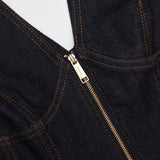 elizabeth Indigo Denim Mini Dress