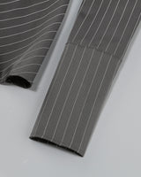 PUFF LONG SLEEVE CRYSTAL CORSET A LINE DRESS IN BLACK