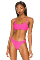 Mia Ribbed Bikini In Pink
