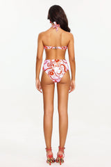 Sissel Flower Print Halter Swimsuit
