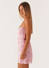 Vietta Sequin Cami Mini Dress in pink