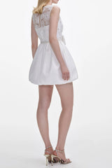 White Tulle Mini Dress