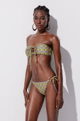 Ylva Print Strapless Swimwear