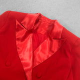 Monica Blazer dress in red