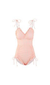 Dava Drawstring One-Piece Swimsuit