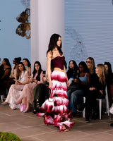 ashley Gradient Fringe Corset Two Piece Bandage Set