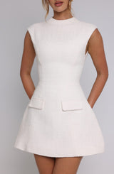Blake Mini Dress - ivory
