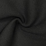 Sleeveless collarless bandage mini dress in black