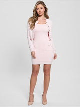 victoria sweater mini dress in pink