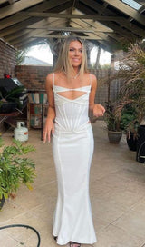 CORSET MAXI DRESS IN WHITE Dresses styleofcb