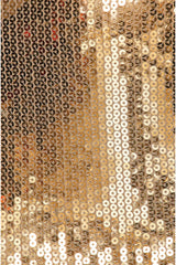 alexandra Fitted Sequin Blazer in gold