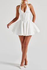 Doris Mini Dress - Ivory