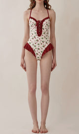 Dandy Strawberries Printed One-Piece Swimsuit