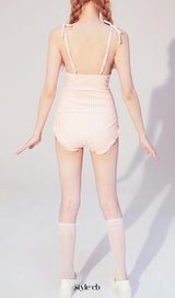 Dava Drawstring One-Piece Swimsuit