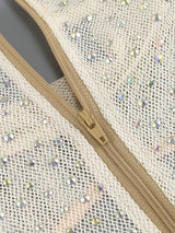 adora Vicky Cutout Sequin Rhinestone Mini Dress