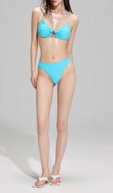 Deidra Blue Starfish Three-Piece Swimsuit