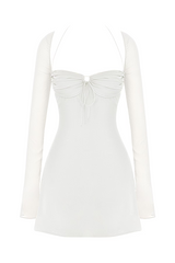 apricot crystal satin lace cutout midi dress