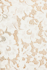 elvira v-neck Lace Blazer set in white