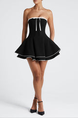 Juno Mini Dress - Black/White