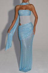 beverly Maxi Dress - Aqua