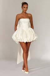 Lotus Mini Dress - Ivory