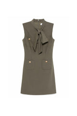 rachel green bow Twill Mini Dress