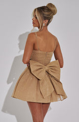 jacqueline Mini Dress - Gold Sparkle