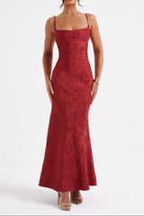 Whitney Maxi Dress - Red